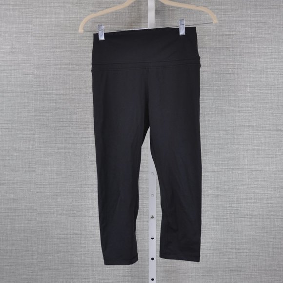 CRZ Yoga Pants - CRZ Yoga Black Pants Crop - 8/10